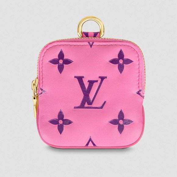 RARE Louis Vuitton Pink Lanyard key holder pochette - Picture 4 of 9